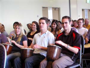 Sabre Pacific Corporate Team Building Interactive Drumming Event Novotel Wollongong